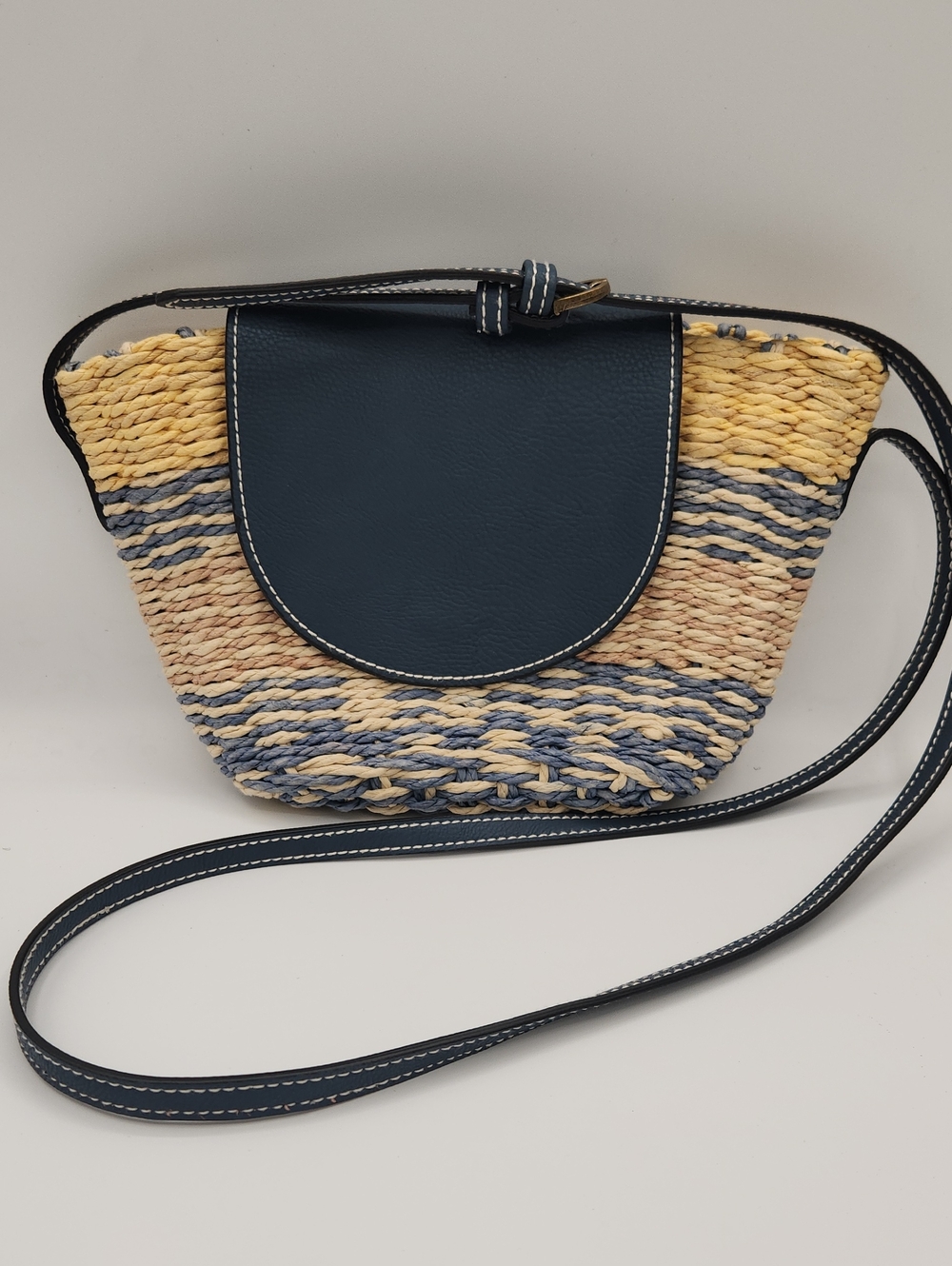 Universal Thread Goods Co. Striped Straw Crossbody Bag